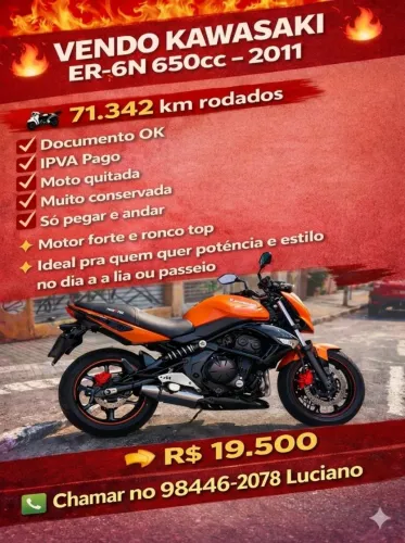 Vendo ou troco por moto de menor valor com volta