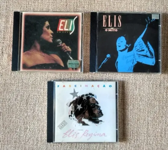 Lote 03 Cds Elis Regina - O Mito - Ao Vivo - Fascinação