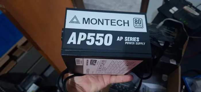 Fonte Montech AP550 Não-modular, 550W, 80 Plus White, PFC Ativo, AP550
