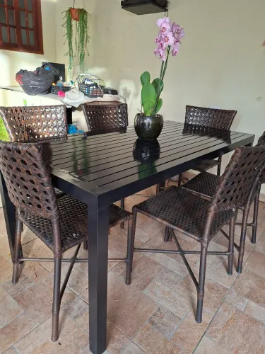 Mesa Aluminio área externa. 1,59 comp 0,80 largura