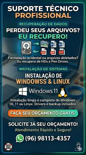 Formatação e recuperação de HD