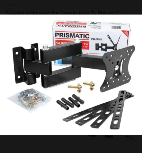 Suporte tv articulado prismatic pr 500 novo lacrado com garantia