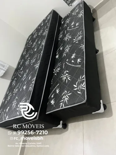 Cama Box Solteiro Bibox com Cama Auxiliar - Colchão D33 (88x1,88) - Direto da Fábrica