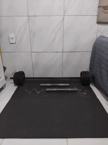 Kit musculação com 29kg no total
