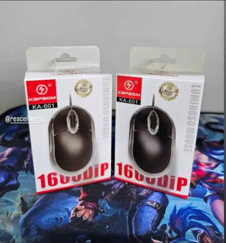 Mouse Óptico com fio USB.