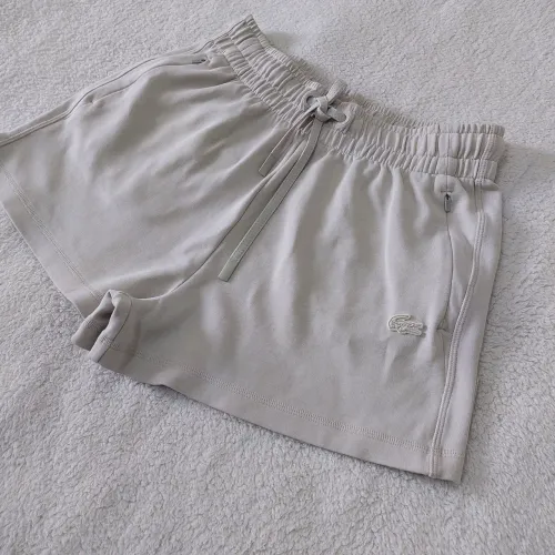 Short moletom bege lacoste 36