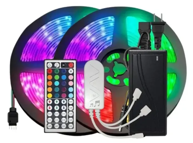Fita Led Ekaza Rgb 10m Inteligente 5050 Ip65 Wifi + Fonte Smart Automação Alexa Google Hom