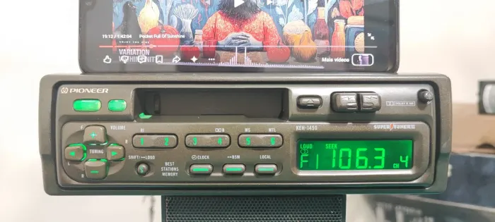 Radio Toca Fitas Pioneer Keh-1450 Com Bluetooth Muito Novo