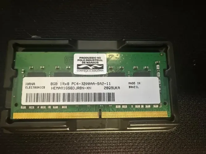 Memória RAM 8GB DDR4 3200MHz Notebook Lenovo