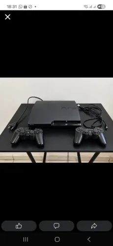 ? PS3 + 2 Controles + Cabos | HEN | Funcionando | R$ 649,99