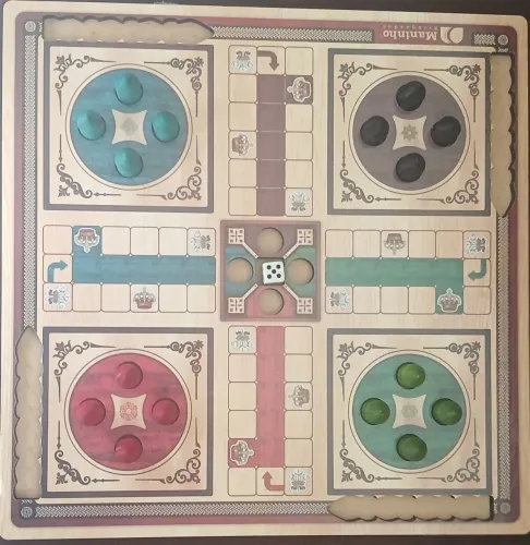 JOGO DE LUDO CLASSIC MADEIRA EDIÇÃO LIMITADA