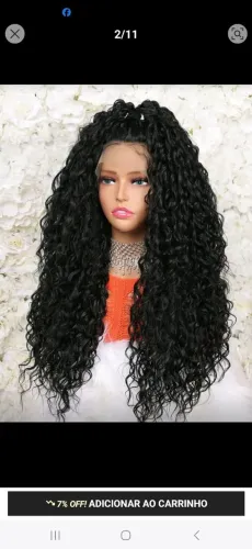 Lace front cacheada 13×4