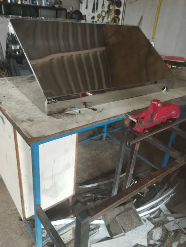 Coifa industrial inox parede