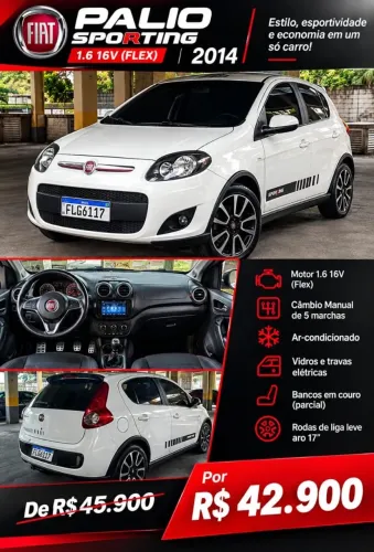 Fiat Palio Sporting 1.6 Flex 16V 5P 2014