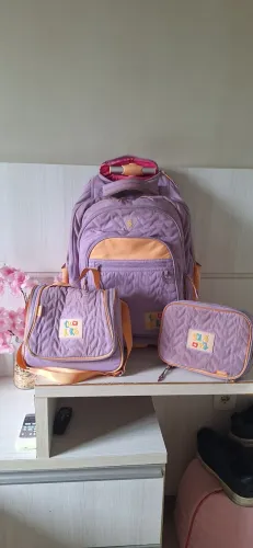Mochila Luluca + estojo e lancheira!