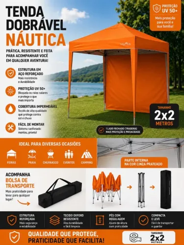 Tenda articulada náutica