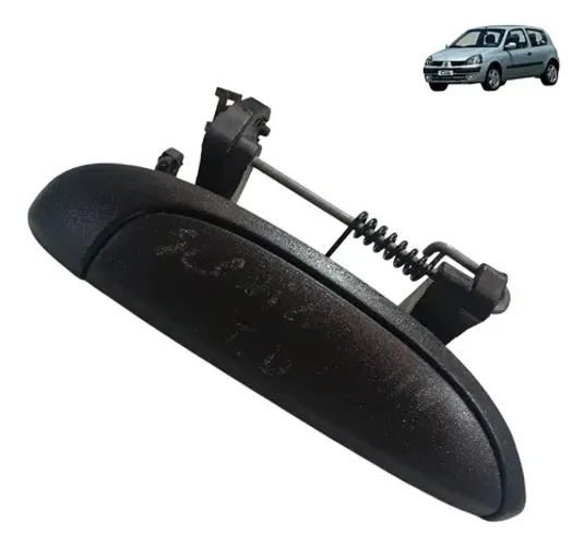 Macaneta Externa Renault Clio Scenic Logan Direita 1997 2014 Preto Dianteira/traseira