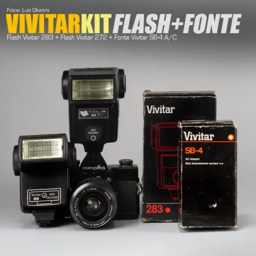 Kit Strobist - Vivitar Flash, 283, 272 ,fonte SB4.