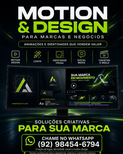 Sua marca em movimento com design que vende valor