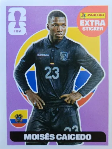 Figurinha Extra Sticker do Moisés Caicedo