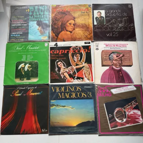Lote 21 LPs Vinil - Orquestras, Erudito e Clássicos Vintage