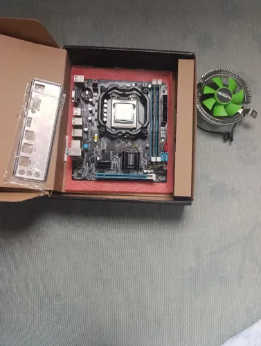 Kit placa mãe processador memória e o cooler