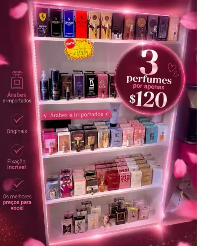 3 perfumes $120,00