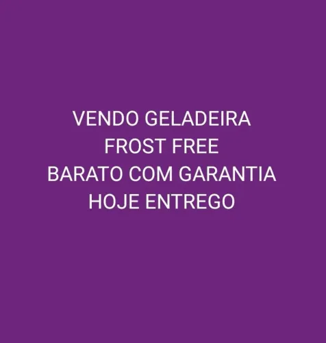 Geladeira Frost Free perfeita entrego hoje garantia