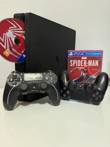 Ps4 Slim + 2 Controles + Jogos