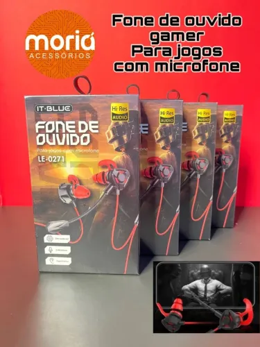 Fone de Ouvido Gamer Com Fio Headset com Microfone Le-0271