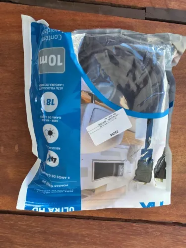 Cabos hdmi, cabo de rede e displaypot 