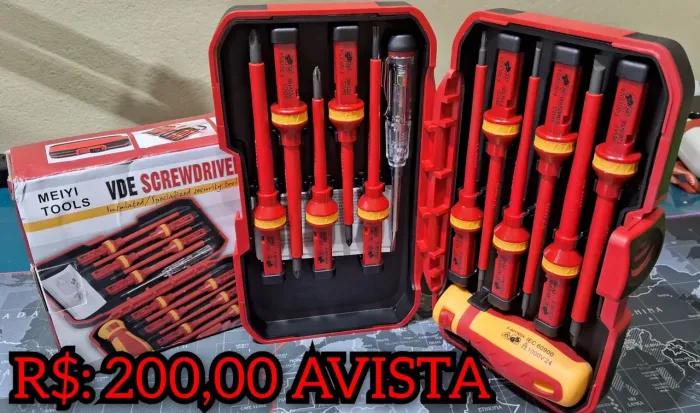 KIT CHAVES ELETRICISTA PROFISSIONAL