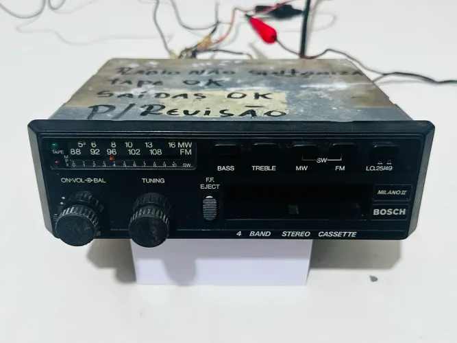 Rádio toca fitas Bosch Milano 2 (para revisão ler anúncio) veículos antigos