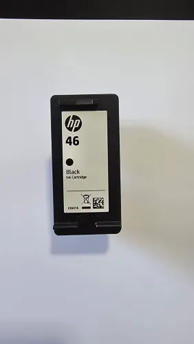 Cartucho HP 46 preto Original - Cheio (sem lacre)