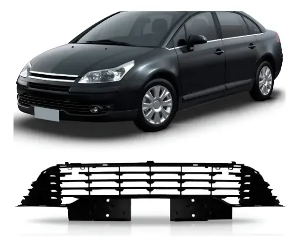 Grade Central Citroen C4 2008 2009 A 2012 Inferior Preto Fosco