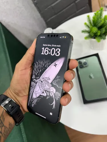 Troco iPhone 13 Pro Max 128gb verde alpino por s23 ou s24 normal