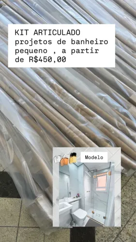     ? Kit para box articulado com ótimo acabamento.