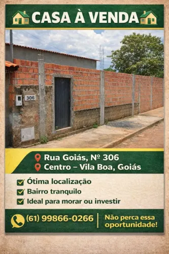 Vende-se casa vila boa-go
