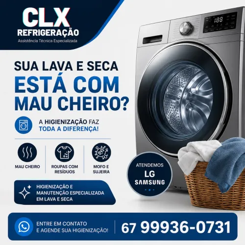Limpeza e conserto de máquina de lavar