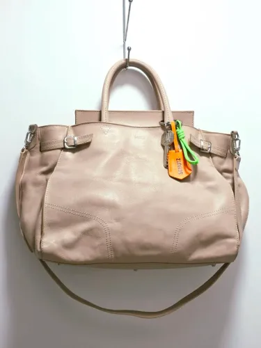 Bolsa Schutz Heaven couro bege grande
