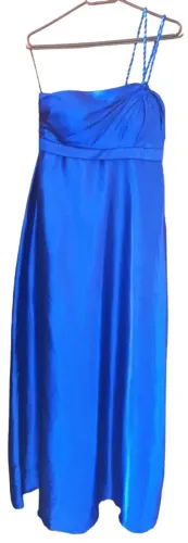 VESTIDO LONGO DE FESTA AZUL ROYAL