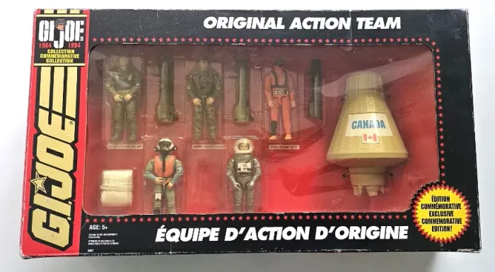 G.I. JOE ORIGINAL ACTION TEAM 1964-1994 - 30TH ANNIVERSARY - EDIÇÃO CANADENSE - HASBRO