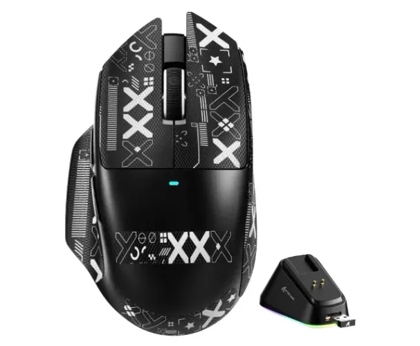 Mouse Attack Shark V6 Com DOCK RGB, 1000hz, 25.000 DPI, NOVO + GARANTIA!! 
