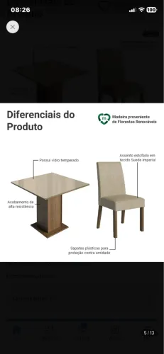 Vendo mesa semi nova ?.sem marcas de uso 