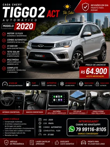 Chery Tiggo 2 ACT 1.5 16V Flex Aut.5p 2020