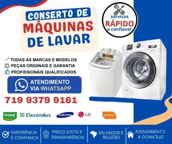 Reparar. conserto, restauração de máquinas de lavar