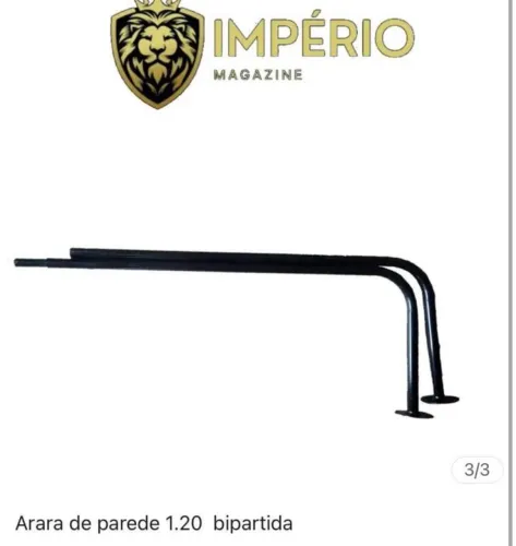 Arara de parede bipartida