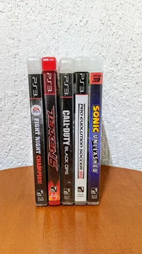 Jogos de PS3 Originais - Call of Duty, Tekken 6, Sonic, PES 2012 e Fight Night
