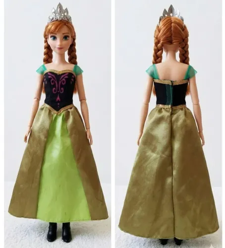 Vestido Anna Frozen + Acessórios