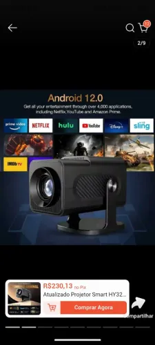 Vendo smart projetor. Muito bom para assistir filmes
